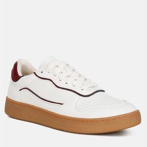 🆕 Women London Rag Faux Leather Athletic Shoes White Size 9M